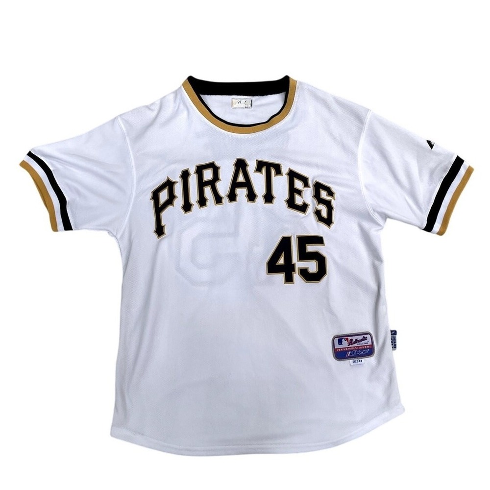 Gerrit Cole Pittsburgh Pirates MLB #45 Jersey‎ Size 48 Majestic